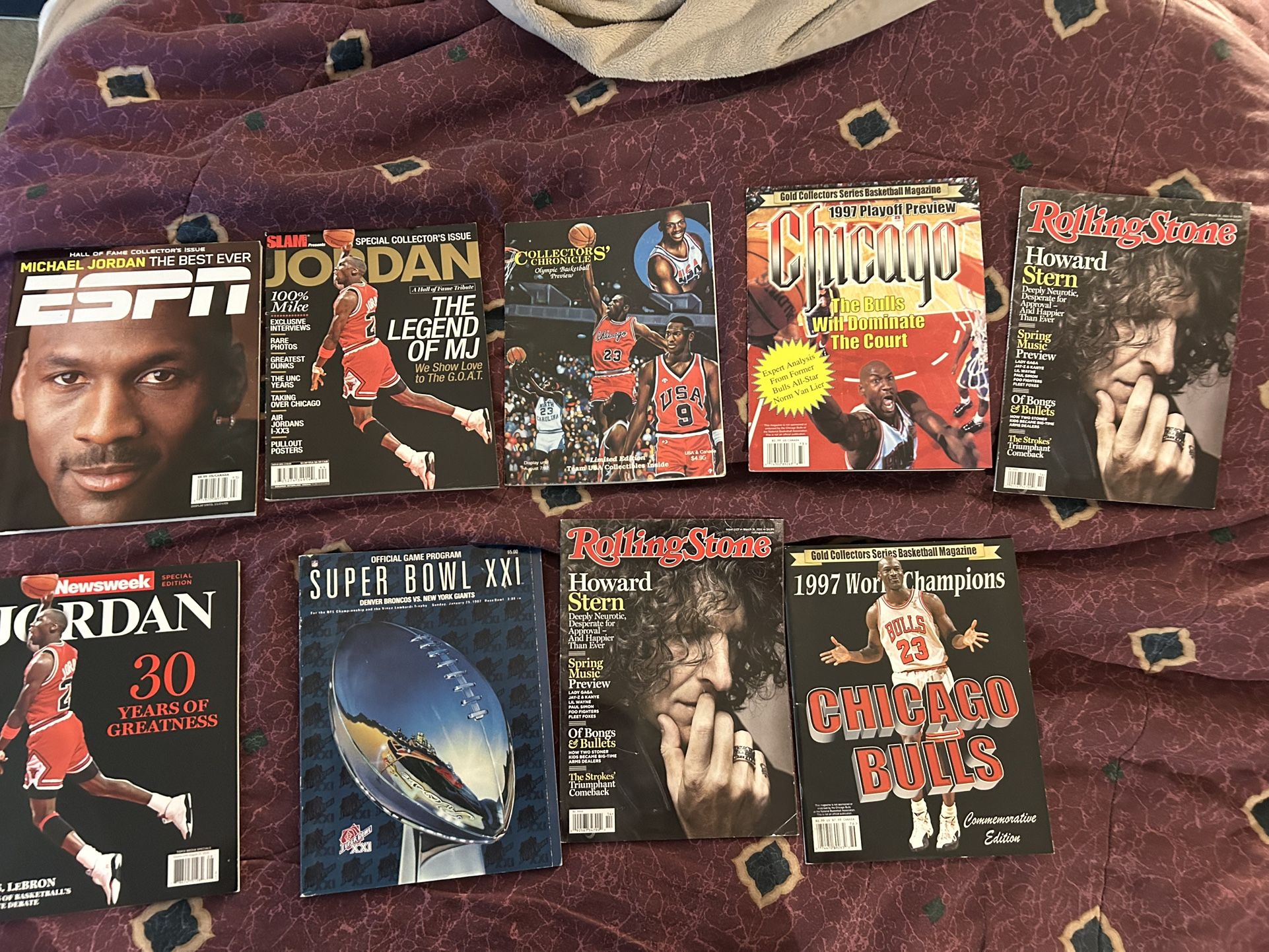 Micheal Jordan Magazines And Collection Of Comic Books