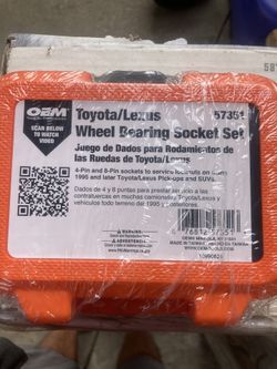Toyota Lexus Wheel Bearing Socket Set