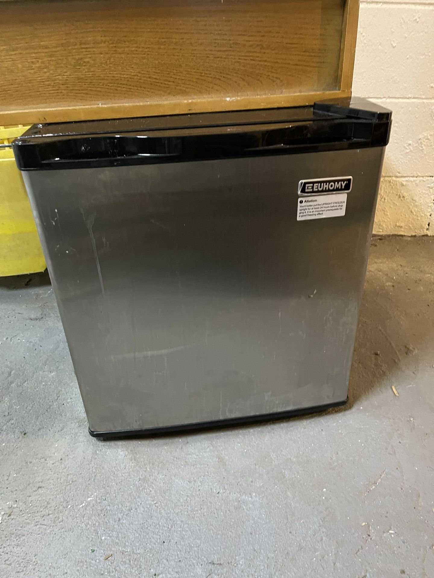 Euhomy Mini Freezer Countertop, 1.1 Cubic Feet, Single Door Compact Upright Freezer