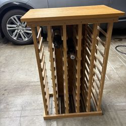 50 Bottle Solid Wood Wine Rack