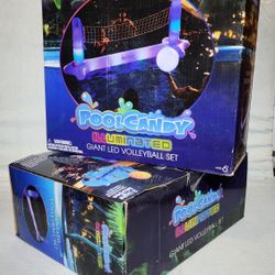PoolCandy LED 9'x3' Floating Pool Volley Ball Net