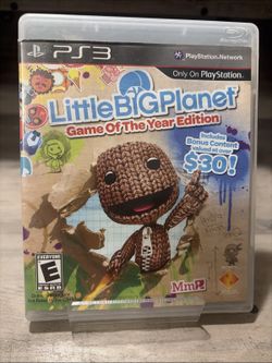 Little Big Planet Game of the Year Edition PlayStation 3 Case Disc And Manual