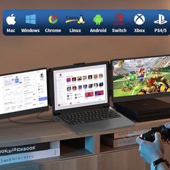 14 Inch Portable Trifold -screen Extender For Laptops
