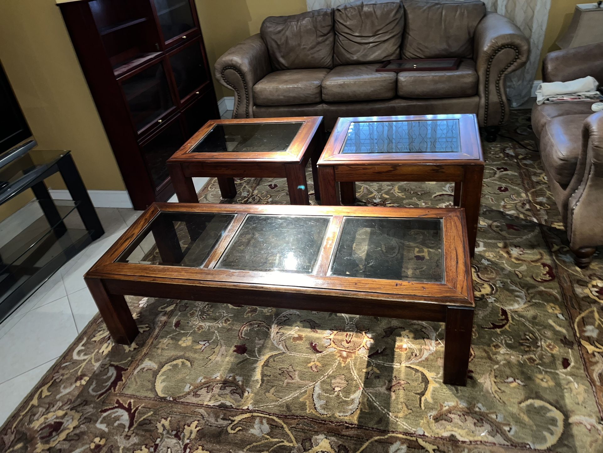 Coffee Table, , 2 End Tables, 1 Console Table