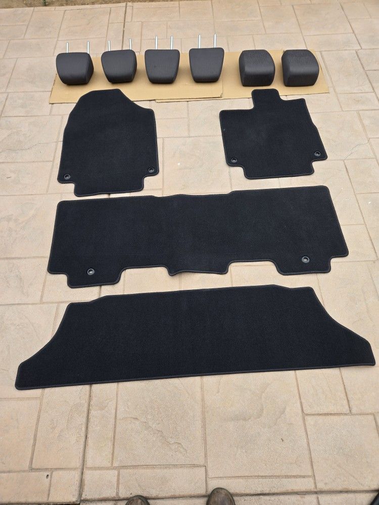 Head Rest and Floor Mats