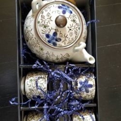 KOTO Japanese 5 Pc Tea Set Teapot 4 Cups BRAND NEW