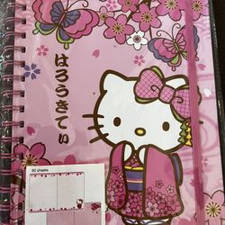 Hello Kitty Kimono Notebook New 