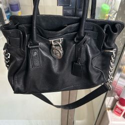 Michael Kors Hamilton Satchel Leather Bag