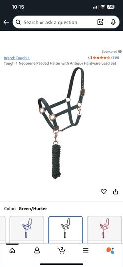 Padded  Halter W/lead