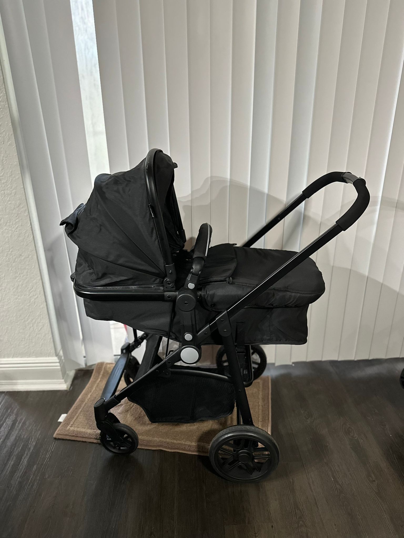 Infans 2 In 1 Foldable Baby Stroller Kids Travel Newborn Infant Buggy Pushchair Black