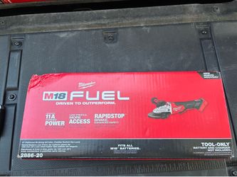 Brand new M18 FUEL 18V Lithium-Ion Brushless Cordless 5 in. Flathead Braking Grinder with Paddle Switch No-Lock (Tool-Only)