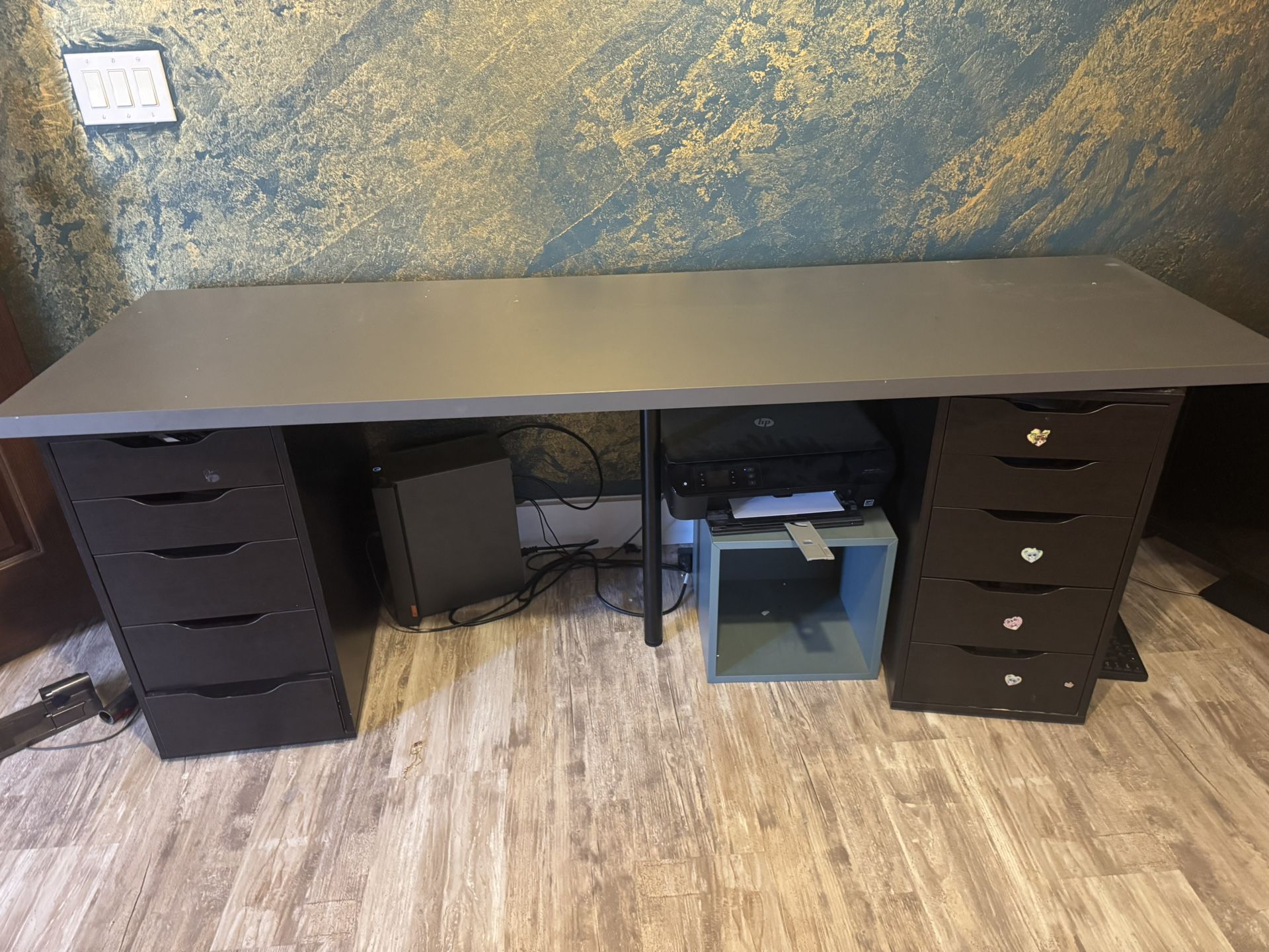 IKEA Desk And Filing Cabinets