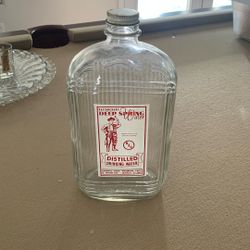 Vintage Glass Water Bottle