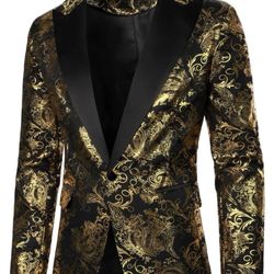 Gold N Black Vest Neva Worn