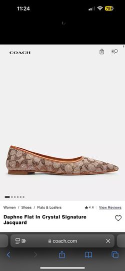 Coach Crystal Flats
