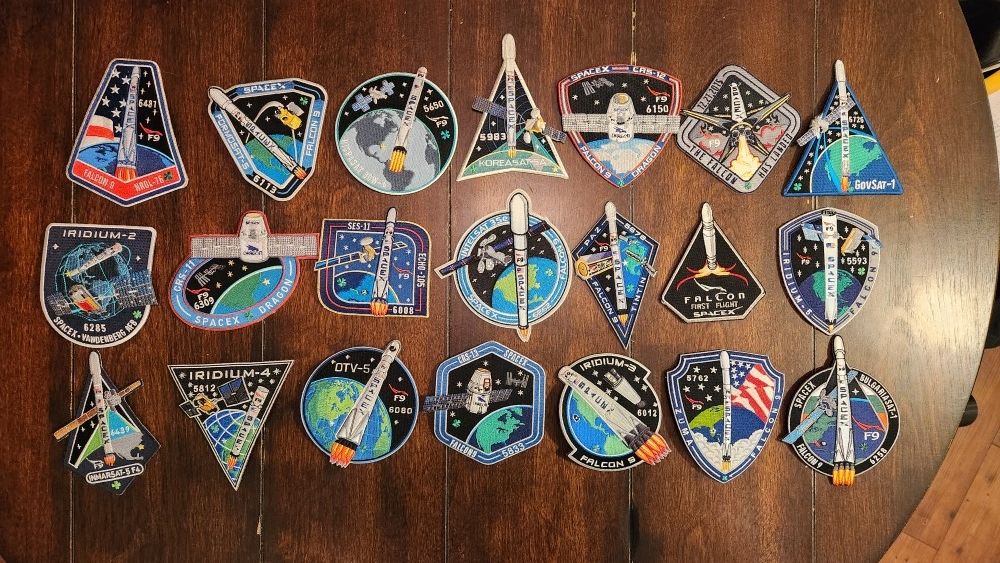 Space X Mission Patches