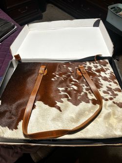 Ranch Junkie large Highlands cowhide tote