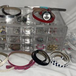 Huge Selection Origami Owl Set Charms, Lockets, Watch, Bracelets, Necklaces, And Acrylic Storage Container