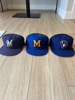 Milwaukee Brewers Hats Lot of 3 Hats New Era  