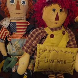 Vintage Raggedy Ann Dolls