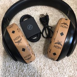 Beats Studio pro Wireless ANC Headphones Shadow Grey MCM Limited Edition Cushion  Comes with aux cable and charger cable . In good working condition  