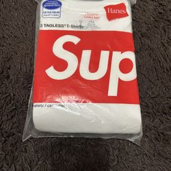 Supreme 3 Pack Of White Ts 