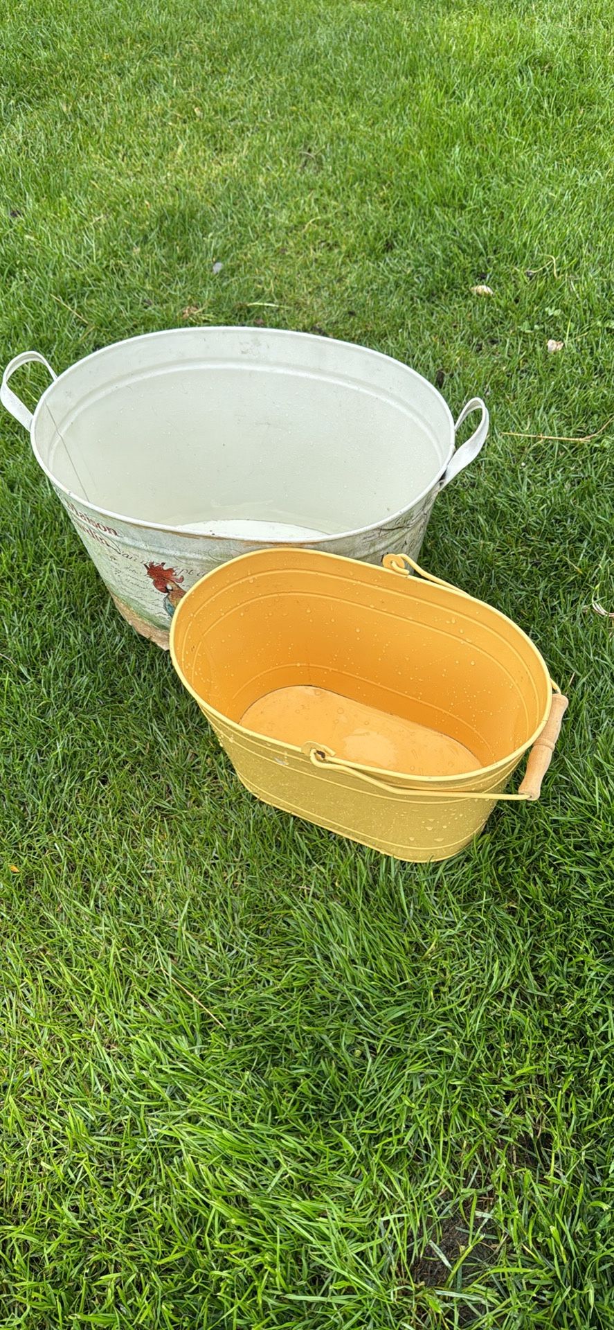 Beautiful Garden And Ice Tubs