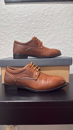 Brown boys dressy shoes