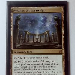 Nykthos, Shrine to Nyx - Magic the Gathering Trading Card MTG (Near Mint) Great Price!