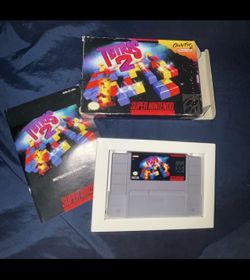 Tetris 2 for Super Nintendo with manual and box