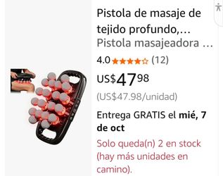 Deep Tissue Massage Gun with Heated Nodes