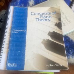 Concepts Of Piano Preparatory Level By Ron Sadler