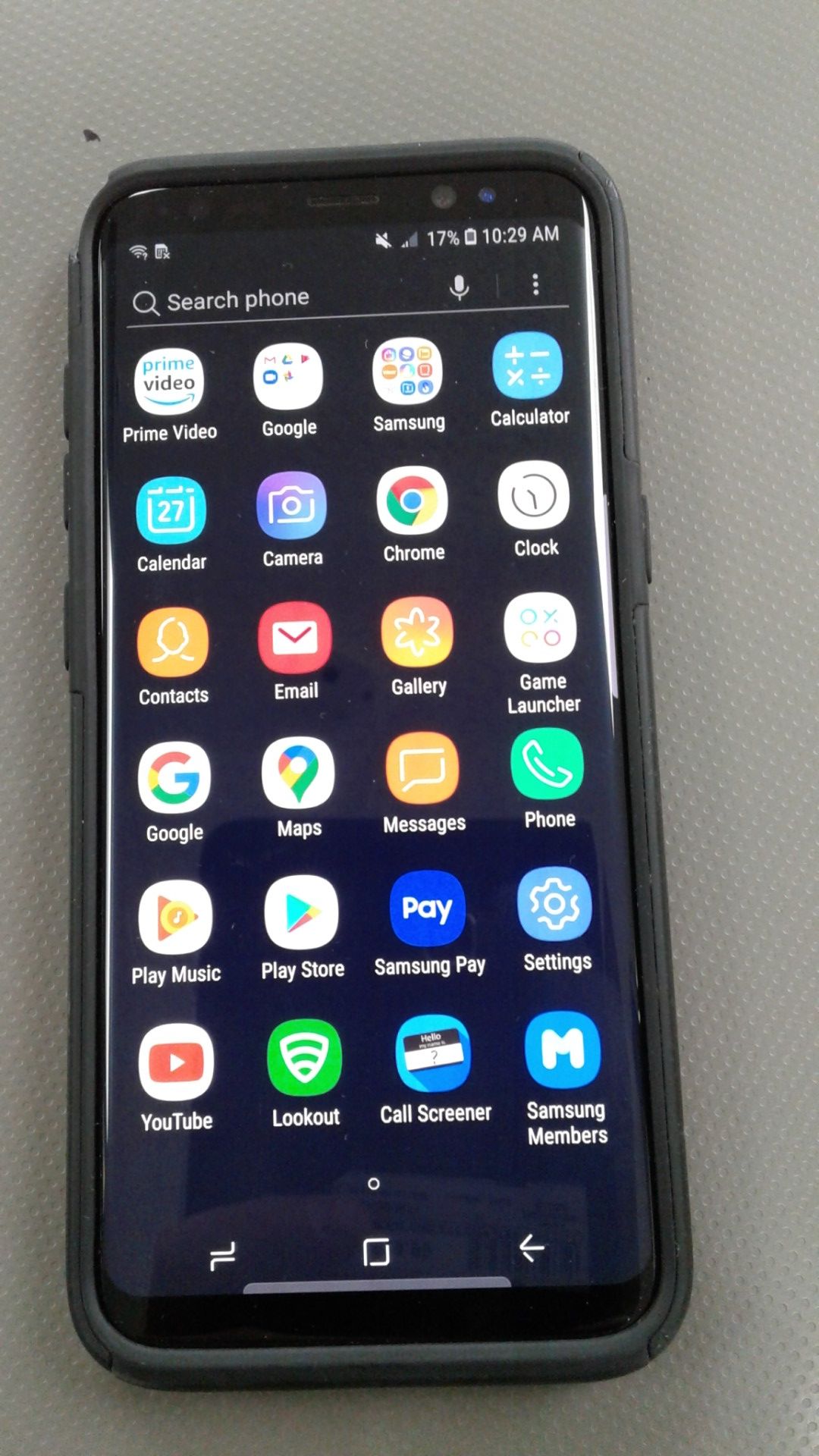 Samsung Galaxy S8 SM-G950U 64gb midnight black phone