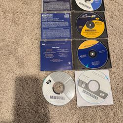 5 HP Printer & Software Discs – Drivers & Utilities Collection