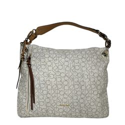 Calvin klein hudson saffiano 2025 leather satchel
