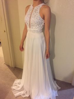Prom white dress 👗