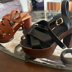 Block heels size 8