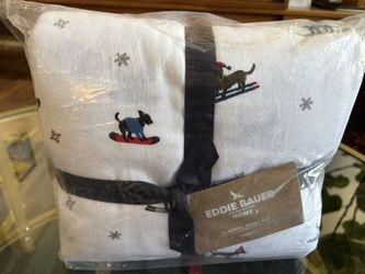 New Eddie Bauer Queen Flannel Sheet Set