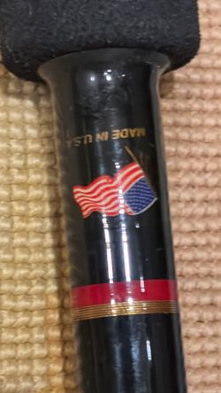 Vintage ocean fishing pole and extras