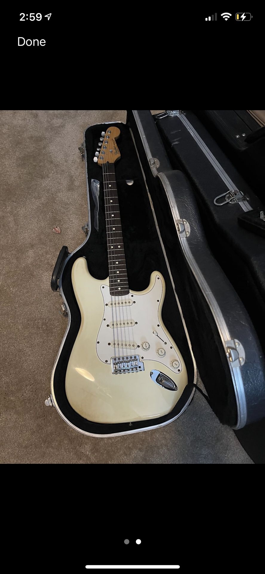 1992 Olympic White Fender Stratocaster