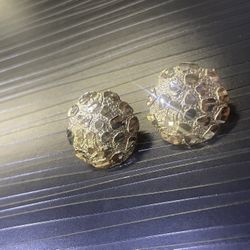 10K Solid Nugget Earrings