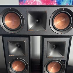 Klipsch R51pm ACTIVE Speakers & R52c PASSIVE Home Channel 