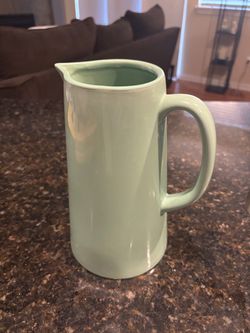 Pitcher- Mint Green Ceramic Pitcher