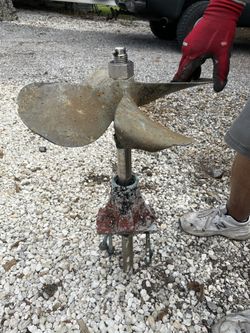 Brass Propeller And Shaft For Art