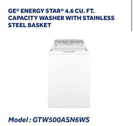 Brand New GE Washer & Dryer