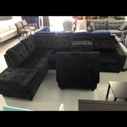 New Sectional + Ottoman 