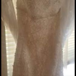 Ivory lace wedding dress