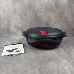Tupperware Heat N Serve 8.25 Cup Oval Microwave Container Vented Lid #5433A-2