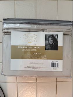 Kathy Ireland Queen Size Bed Sheet Set Egyptian Cotten
