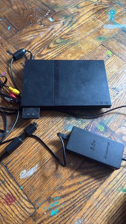 PS2 Slim ALL CORDS + 1 Controller